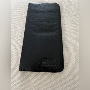 Hugo Boss Black Leather Passport/ Card Holder